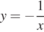  y = минус дробь: чис­ли­тель: 1, зна­ме­на­тель: x конец дроби 