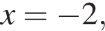 x= минус 2,