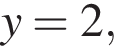 y=2,