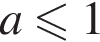 a\leqslant1