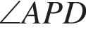 \angle APD