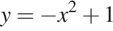 y= минус x в квад­ра­те плюс 1