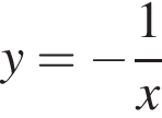 y= минус дробь: чис­ли­тель: 1, зна­ме­на­тель: x конец дроби 