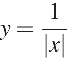 y= дробь: чис­ли­тель: 1, зна­ме­на­тель: конец дроби \absx