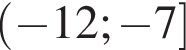 левая круглая скобка минус 12; минус 7 правая квадратная скобка