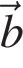 \vec b